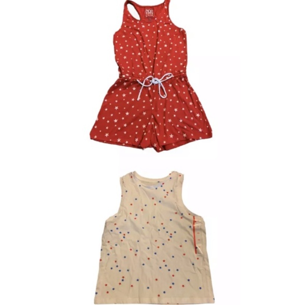 Lot‎ of 2 Juniors Girls Romper Tank Set Size XS